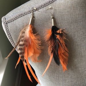 Costume Feather Earrings